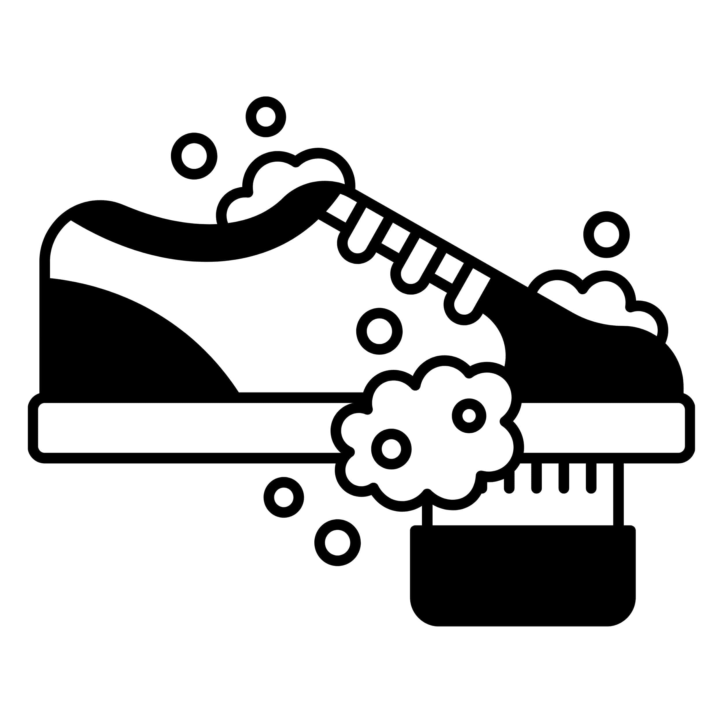 Impregnera 1 par av mina skor innan de skickas